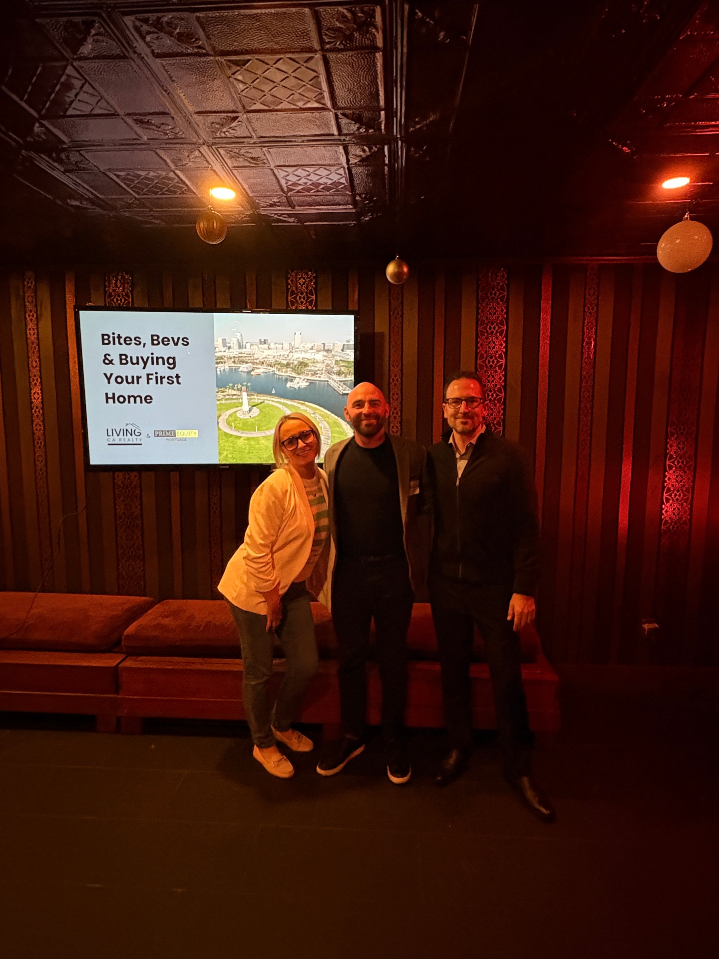 Kimberly Smith and David Sanchez at a Living CA Realty homebuyer seminar