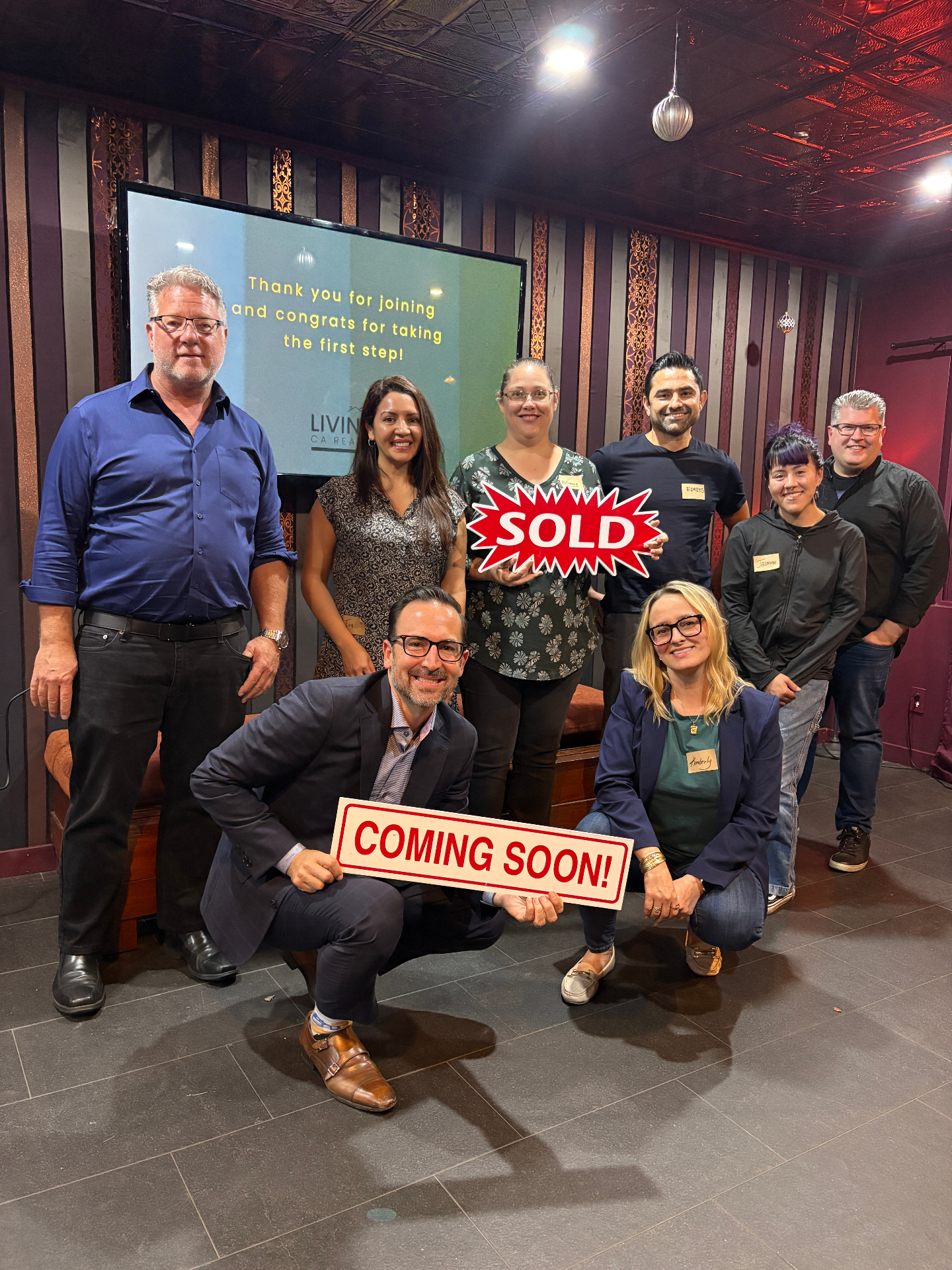 Group photo at a Living CA Realty homebuyer seminar in Long Beach